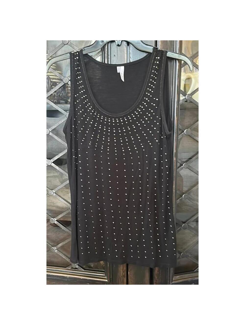 Studio Y | Women's Black Dressy Tank | Size Medium | 0588